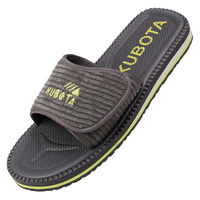 Klapki kubota rzep sztruksowe grafitowe KUBKRZ-AW23-02-28