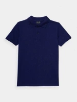 Koszulka polo bawełniana 100% gładka chłopięca 4F
