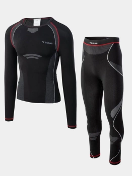 Bielizna bezszwowa termoaktywna męska (GÓRA + DÓŁ) BRUGI 4RCH-H8L