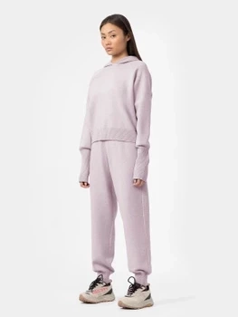 Spodnie dzianinowe joggery damskie 4F