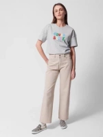 Jeansy straight z prostymi nogawkami damskie Outhorn