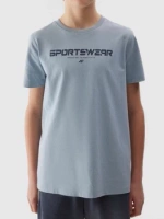 T-shirt z nadrukiem chłopięcy 4F Junior