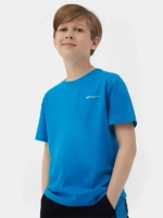 T-shirt z nadrukiem świecącym w ciemności chłopięcy 4F Junior